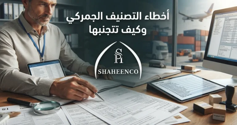 أخطاء التصنيف الجمركي قد تؤدي لتأخير الشحنات وزيادة التكاليف. تعرف على أهم الأخطاء وكيفية تجنبها مع عبدالله شاهين للتخليص الجمركي.