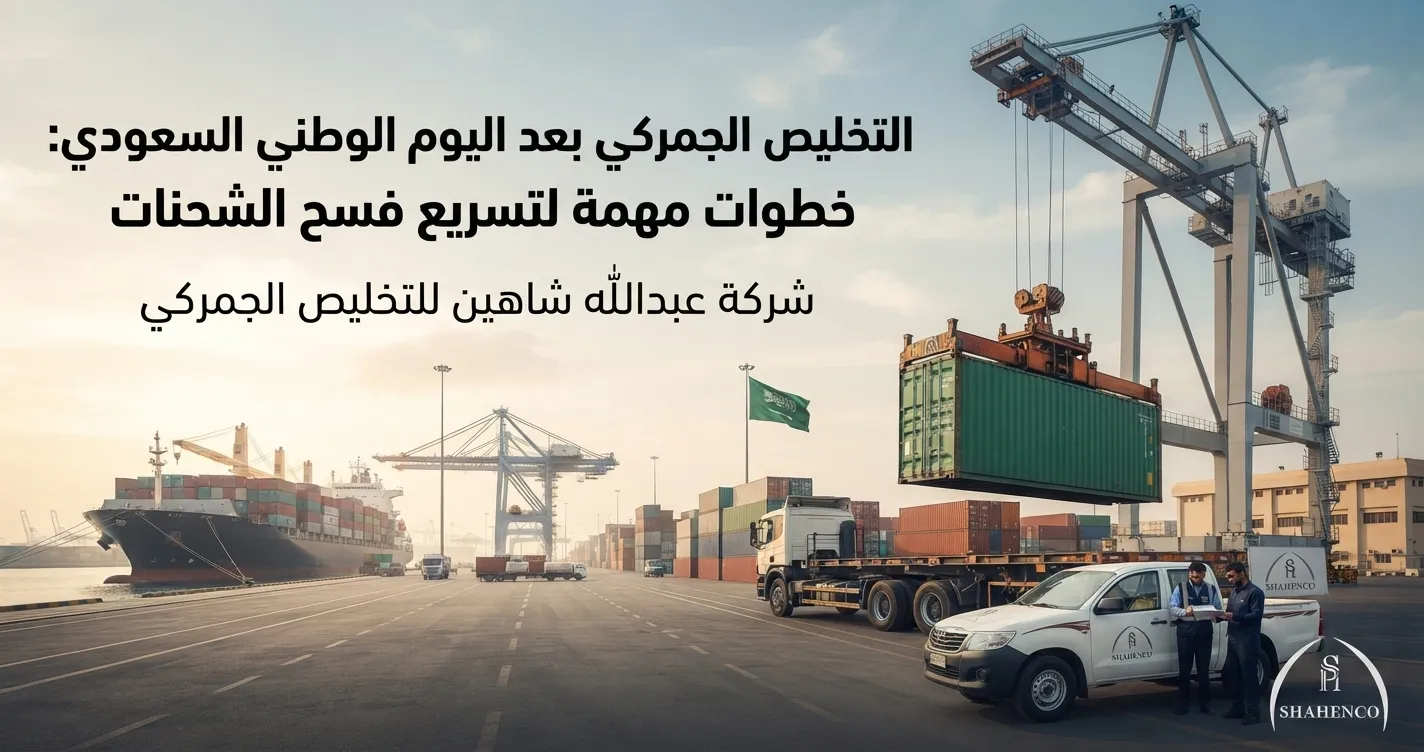 تعرف على إجراءات التخليص الجمركي بعد اليوم الوطني السعودي، وأهم المستندات والخطوات لتسريع فسح الشحنات وتجنب التأخير بعد انتهاء الإجازة.