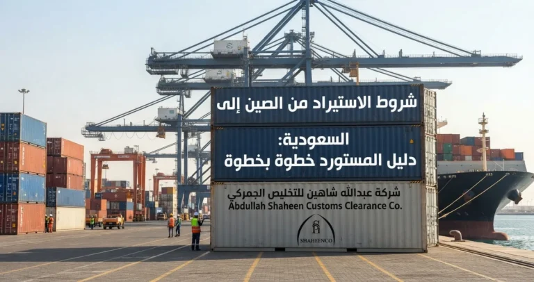 تعرف على شروط الاستيراد من الصين إلى السعودية، وأهم المستندات والمتطلبات الجمركية وخطوات سابر وفسح لتسهيل وصول شحنتك وتجنب التأخير.