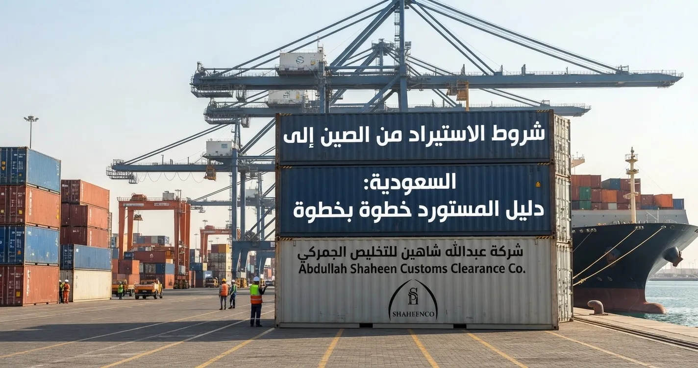 تعرف على شروط الاستيراد من الصين إلى السعودية، وأهم المستندات والمتطلبات الجمركية وخطوات سابر وفسح لتسهيل وصول شحنتك وتجنب التأخير.