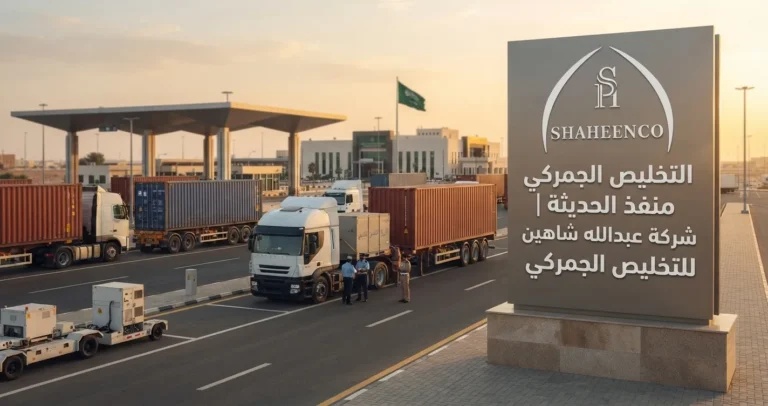 تعرف على أهم إجراءات التخليص الجمركي في منفذ الحديثة، والمستندات المطلوبة وأسباب التأخير، مع خدمات عبدالله شاهين للتخليص الجمركي.